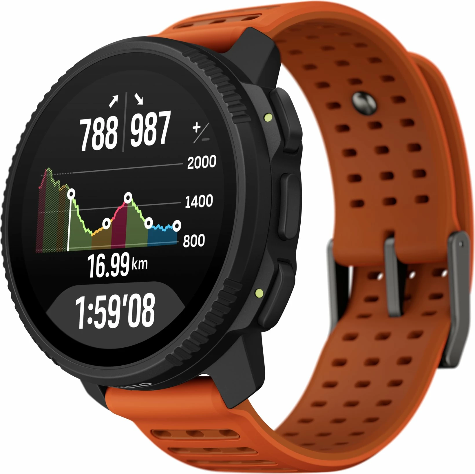 Smartwatch sportive Suunto Vertical 2 Canyon SS051206000, AMOLED 1.5\", GPS, 10 ATM, portokalli