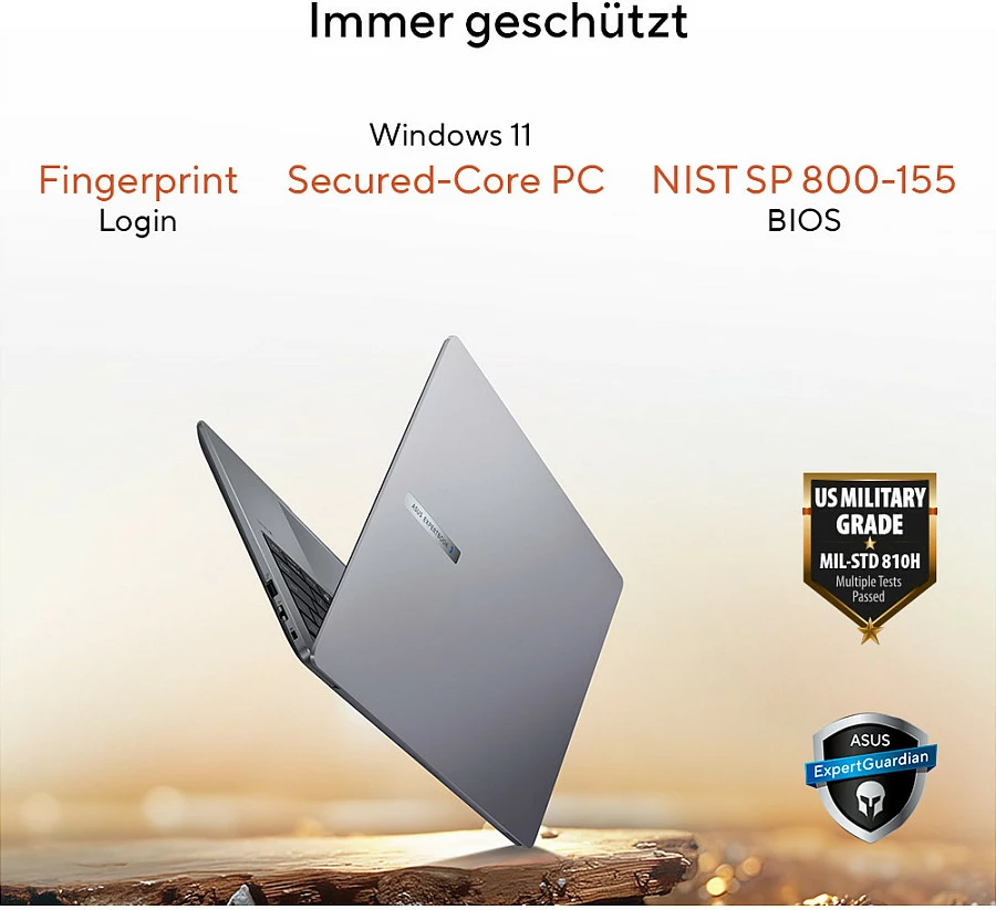 Laptop ASUS ExpertBook P3 PM3406CKA-LY0281X, Ryzen AI 5, 16GB RAM, 512GB SSD, 14" 1920x1200, Misty Grey