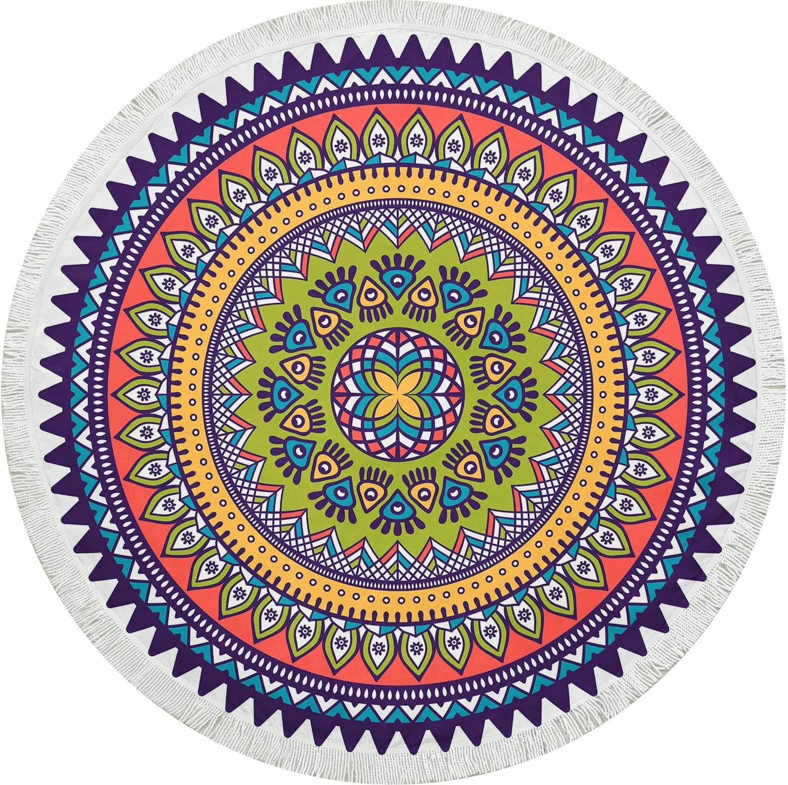Peshqir plazhi Mijölnir, mandala shumëngjyrëshe
