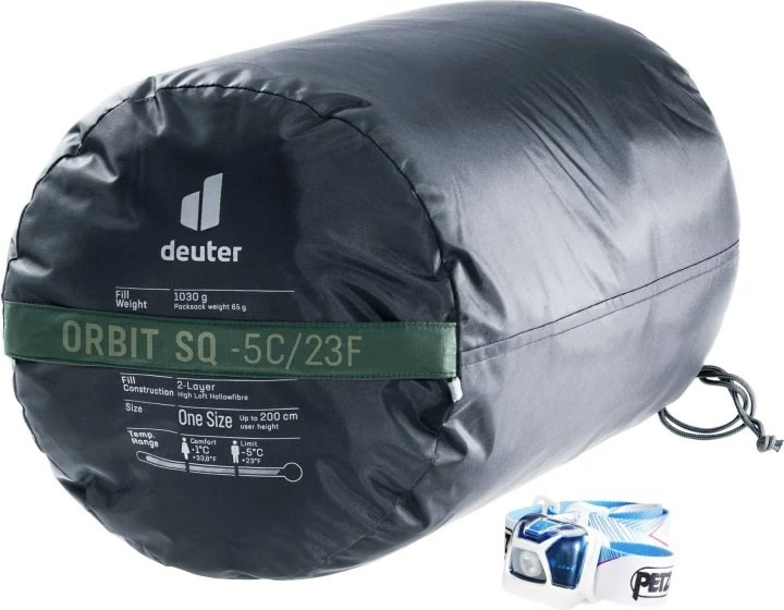 Thes gjumi Deuter Orbit SQ -5, sintetik, 200 cm, jeshil