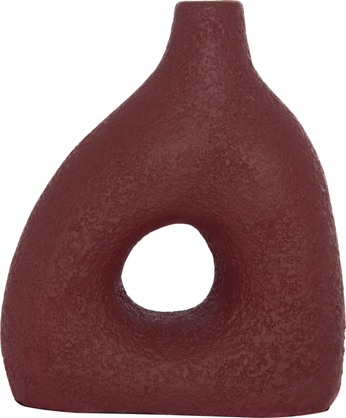 Vazo dekorative tavoline, terrakotë, ngjyrë e kuqe e errët, DECANT FH4667.06M, 17x6.5x20cm