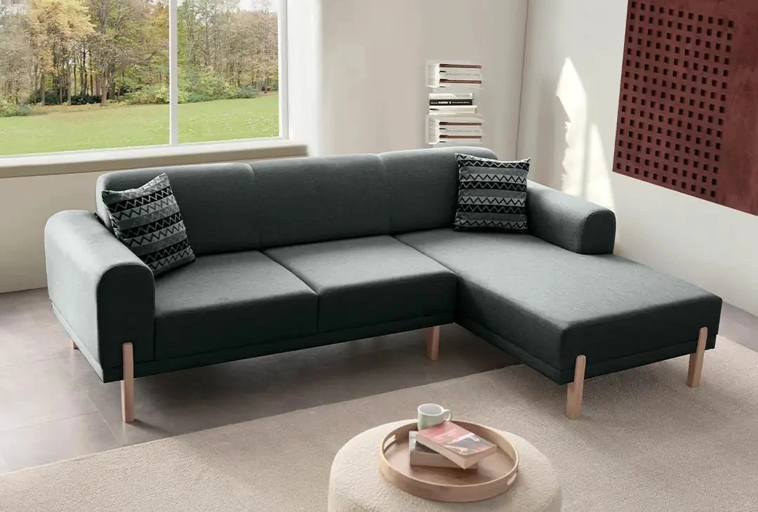 Kënd-sofë krevati, ngjyrë antracit, Atelier del Sofa, Relax Djathtas