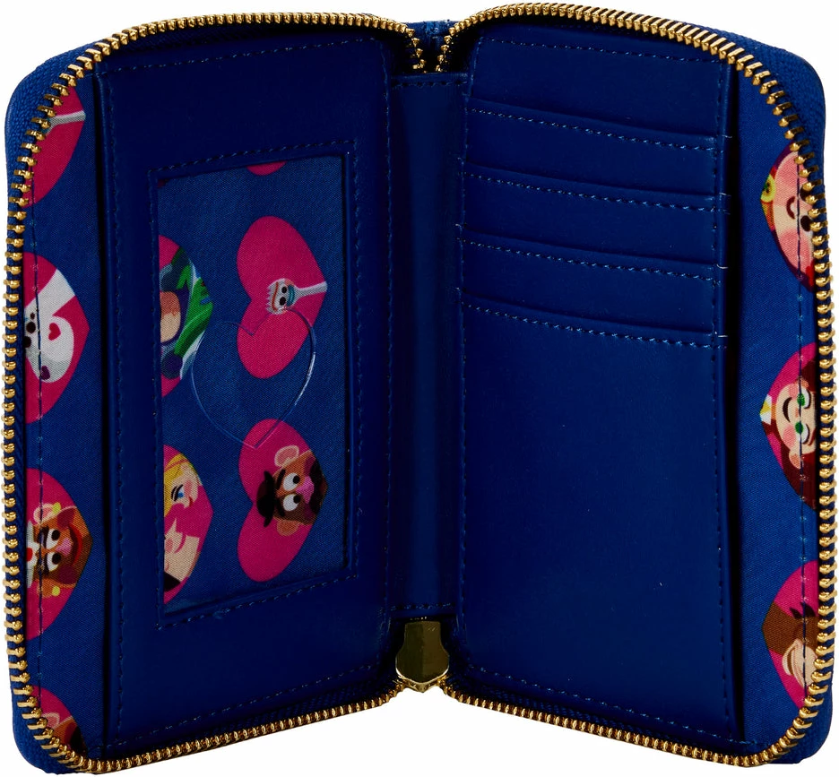 Portofol me zinxhir Loungefly Pixar Moment Toy Story Woody & Bo Peep, 12.7 x 10.16 x 2 cm, blu