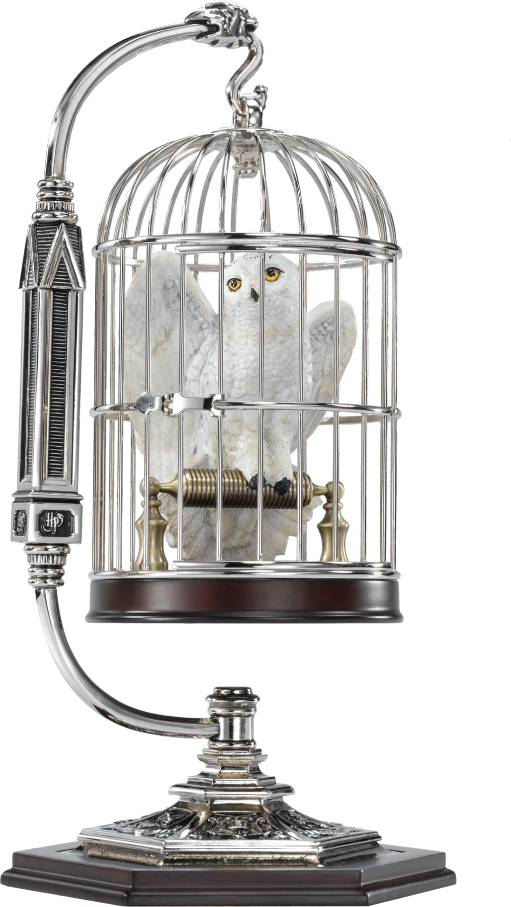 Figurinë koleksionuese Noble Collection Harry Potter Hedwig in Cage 25 cm