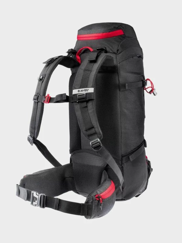 Çantë shpine për hiking Hi-Tec Stone 50, e zezë me të kuqe [Madhësia: Standarde]