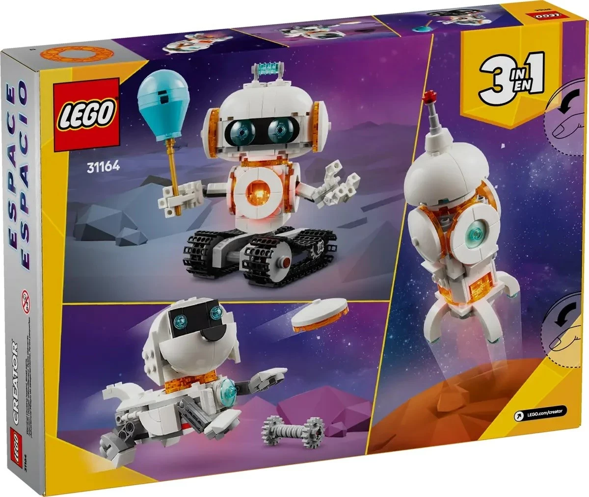 Lego Creator 3-in-1 31164 Robot Hapësinor