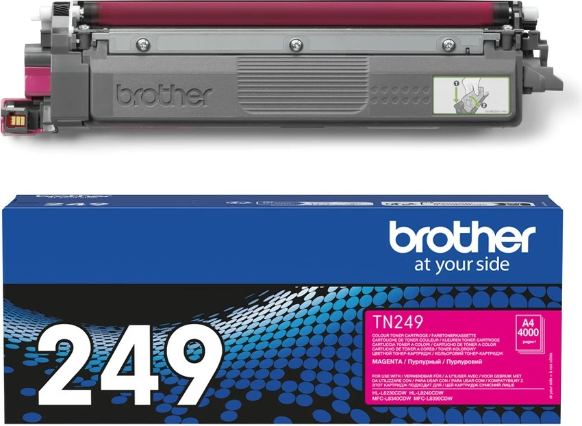 Toner Brother TN-249M, 4000 faqe, Magenta, 1 copë