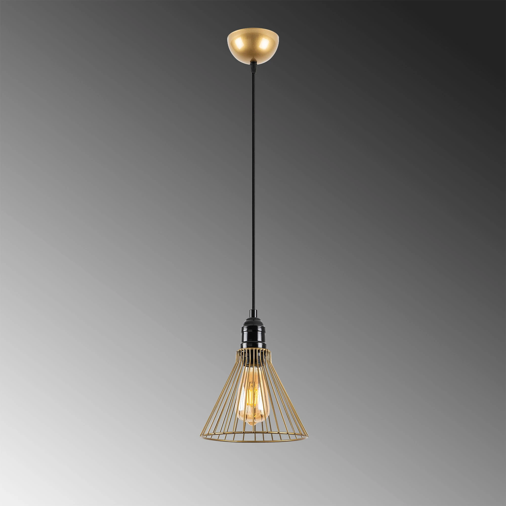 Llambë tavani Opviq Rozye - 11291, ngjyrë ari me shkëlqim, lartësi e rregullueshme