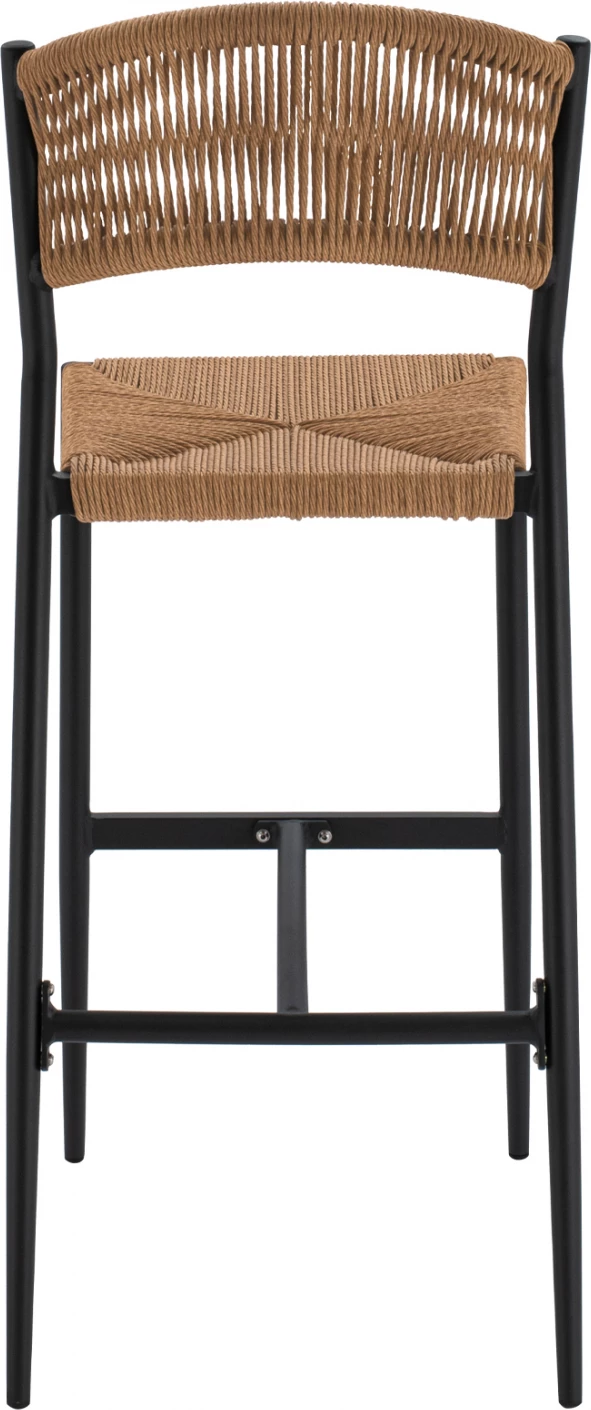 Karrige për bar alumini, ngjyrë qymyr, me litar PE, bezhë, FH5789.02, 45.5x56x111 cm