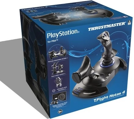 Joystick Thrustmaster T.Flight Hotas 4 për PC/PS4, i zi