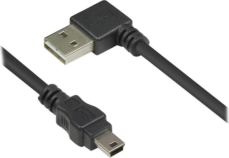 Kabllo USB 2.0 GoodConnections EASY, USB-A në Mini-USB B, 0.5 m, e zezë