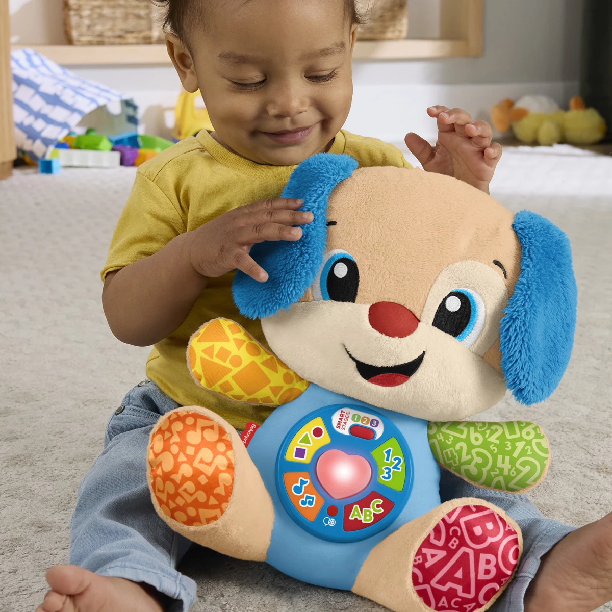 Fisher-Price Laugh & Learn – Lodër Mësimore Blue Smart Stages Puppy