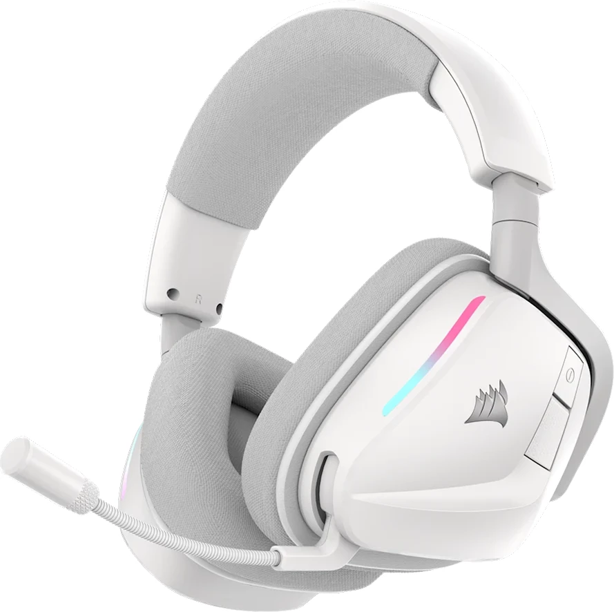 Kufje gaming Corsair VOID WIRELESS v2, wireless, RGB, Dolby Atmos, të bardha