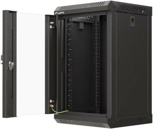 Kasë rrjeti Lanberg WF11-3309-10B, 9U, 10", montim në mur, e zezë