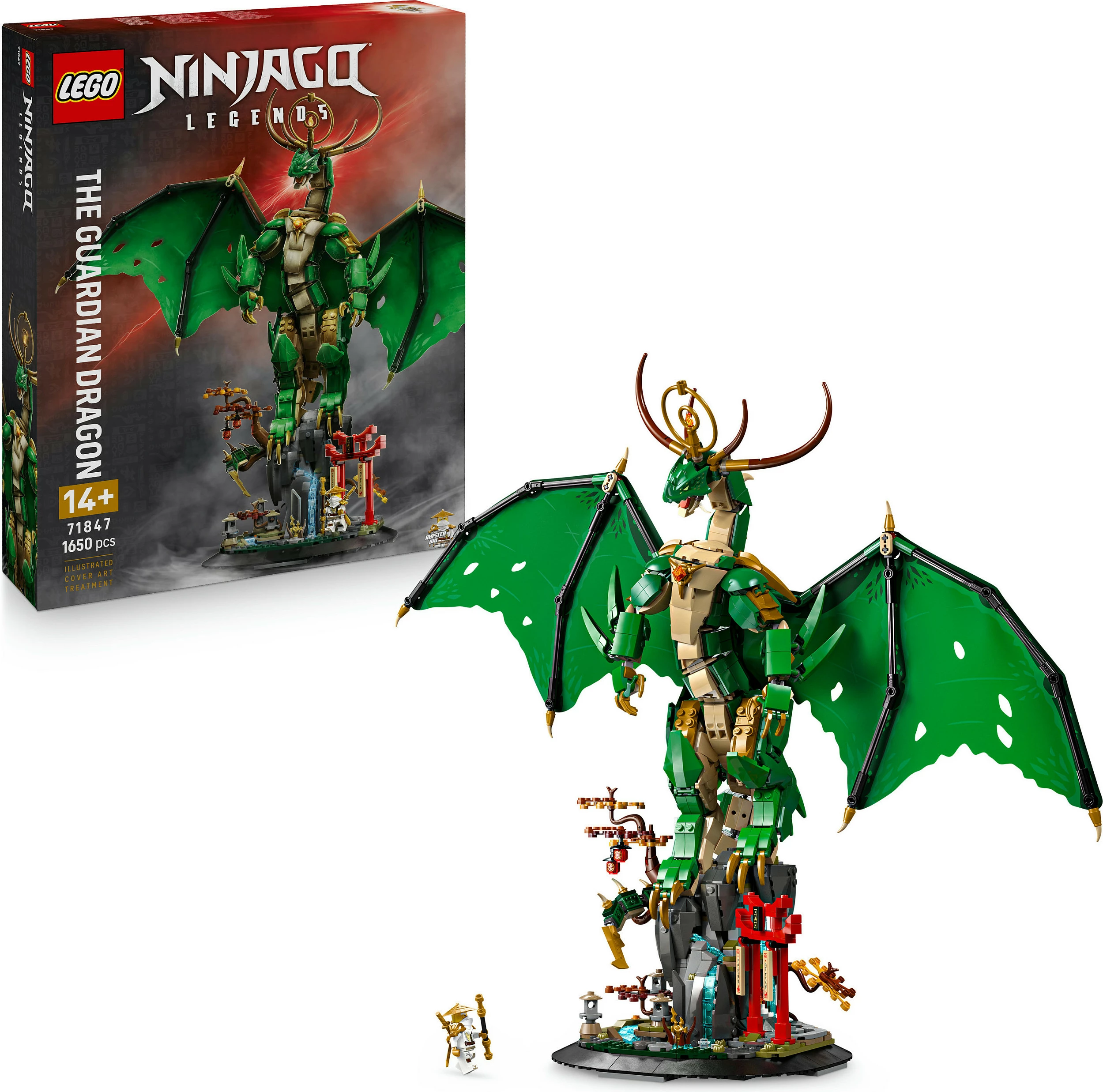 Set ndërtimi LEGO NINJAGO The Guardian Dragon 71847, 1650 copë, 14+, shumëngjyrësh