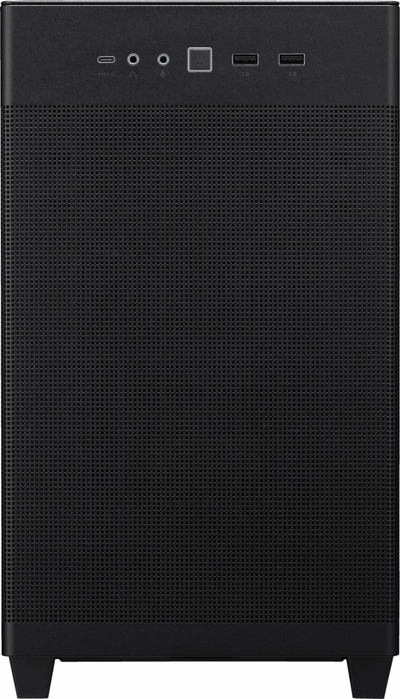 Kasë Asus Prime AP201 (90DC00G0-B39000) Micro-ATX/Mini-ITX Mini Tower, USB Type-C, pa furnizues rryme, e zezë