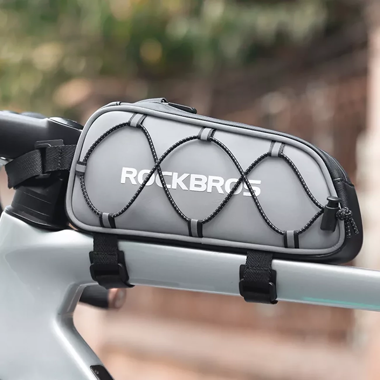 Çantë kornize për biçikletë Rockbros 3012010901, 0.9 l, argjendtë