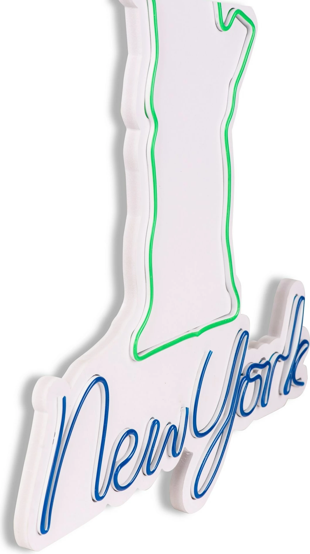 Dritë dekorative LED, plastikë, New York, ngjyrë e gjelbër dhe blu