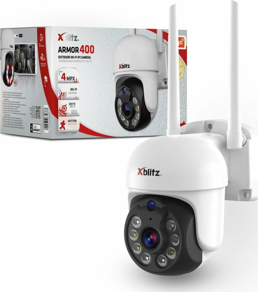 Kamerë IP Xblitz Armor 400 WiFi 2K 4MP, e bardhë