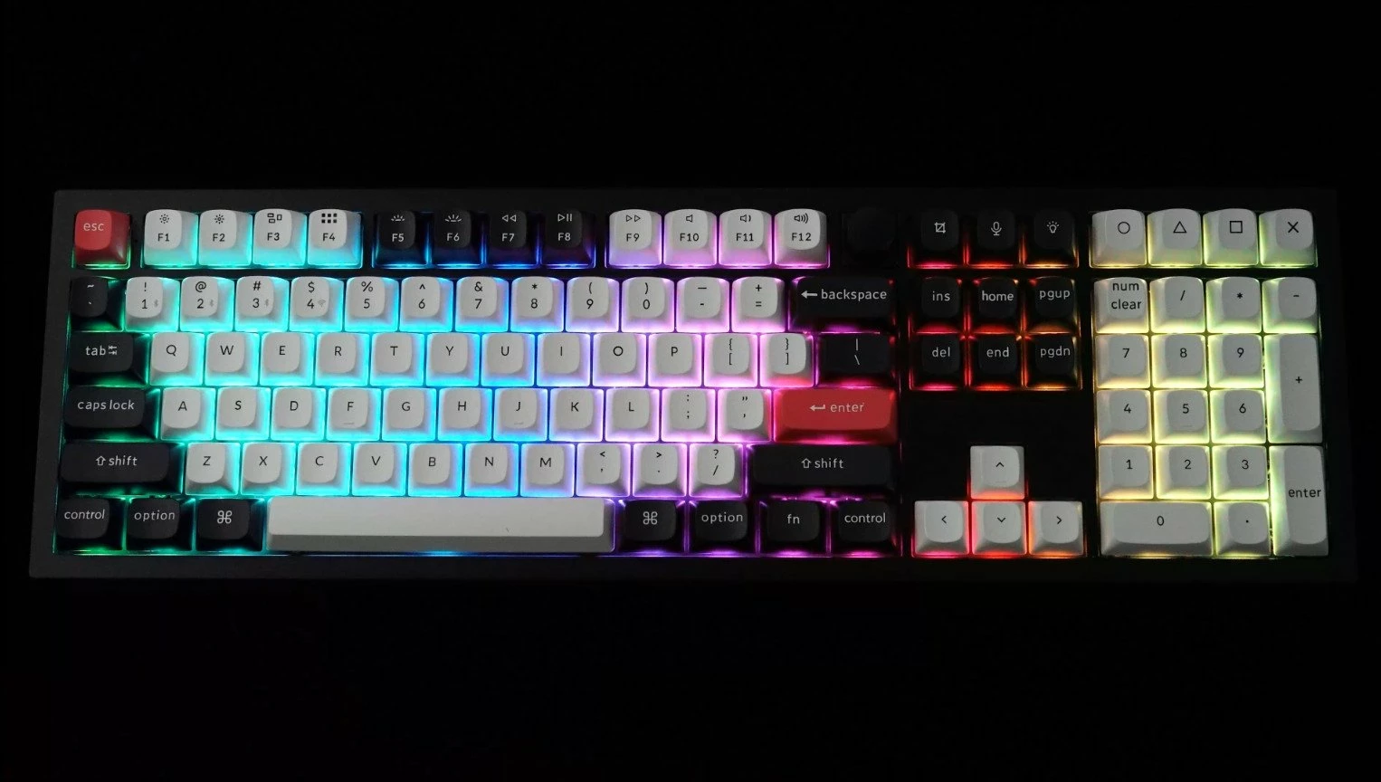 Tastierë mekanike Keychron Q6 HE Q6H-M1, 100% full-size, Hall Effect Gateron Double-Rail Magnetic Nebula, RGB, USB-C/2.4GHz/Bluetooth, US INTL, e zezë