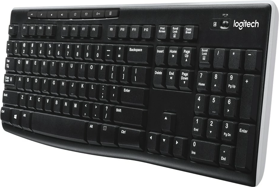 Tastierë pa kabllo Logitech K270, full-size, QWERTZ, e zezë
