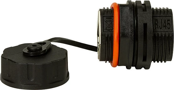 Bashkues RJ45 industrial LogiLink Cat.6A, 2xRJ45, i zi