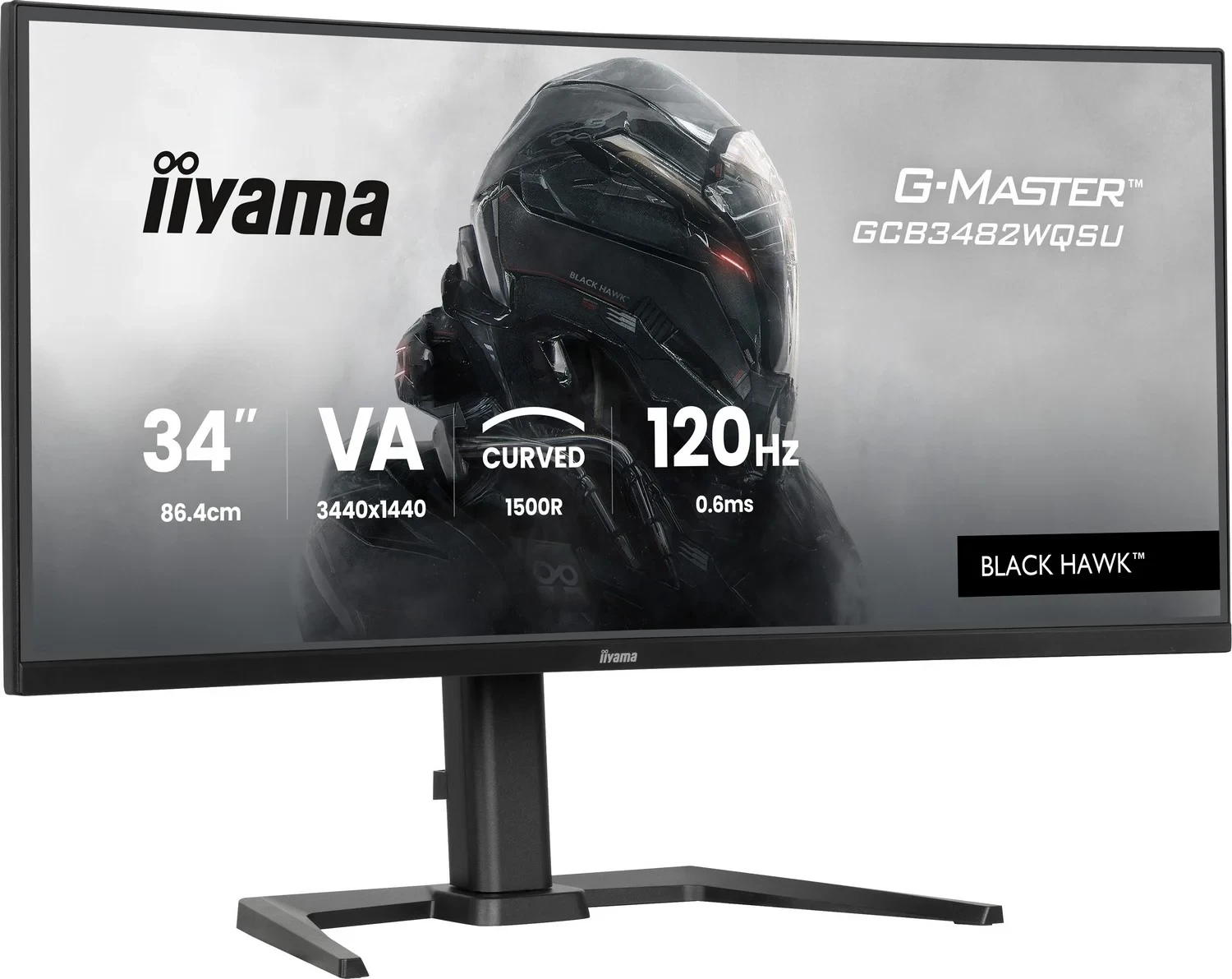 Monitor gaming iiyama G-Master GCB3482WQSU-B1, 34 inch, UWQHD, 120Hz, 0.6ms, i zi