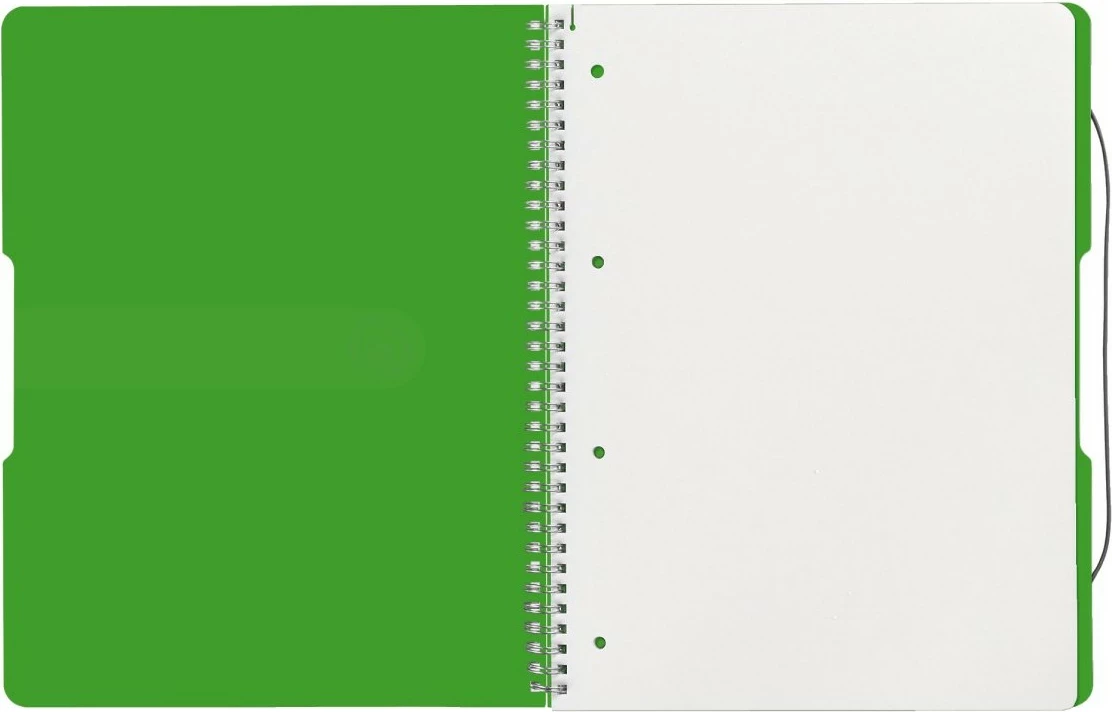 Bllok spiralë herlitz 11293099, A4, 80 fletë, 80 g/m², ngjyrë gjelbër