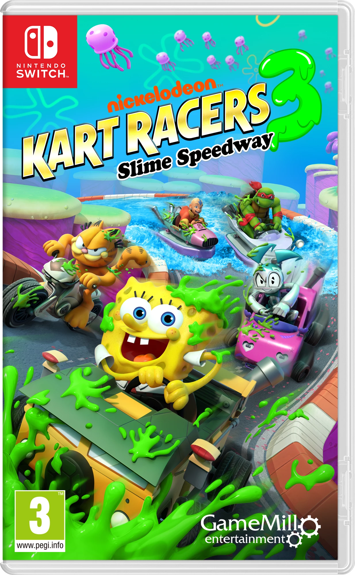 Lojë Nintendo Switch GameMill Entertainment Nickelodeon Kart Racers 3: Slime Speedway