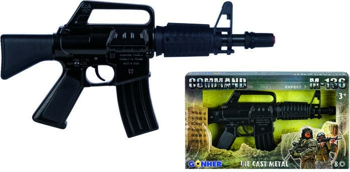 Pushkë lodër metalike Pulio GONHER 136/6, për djem, e zezë