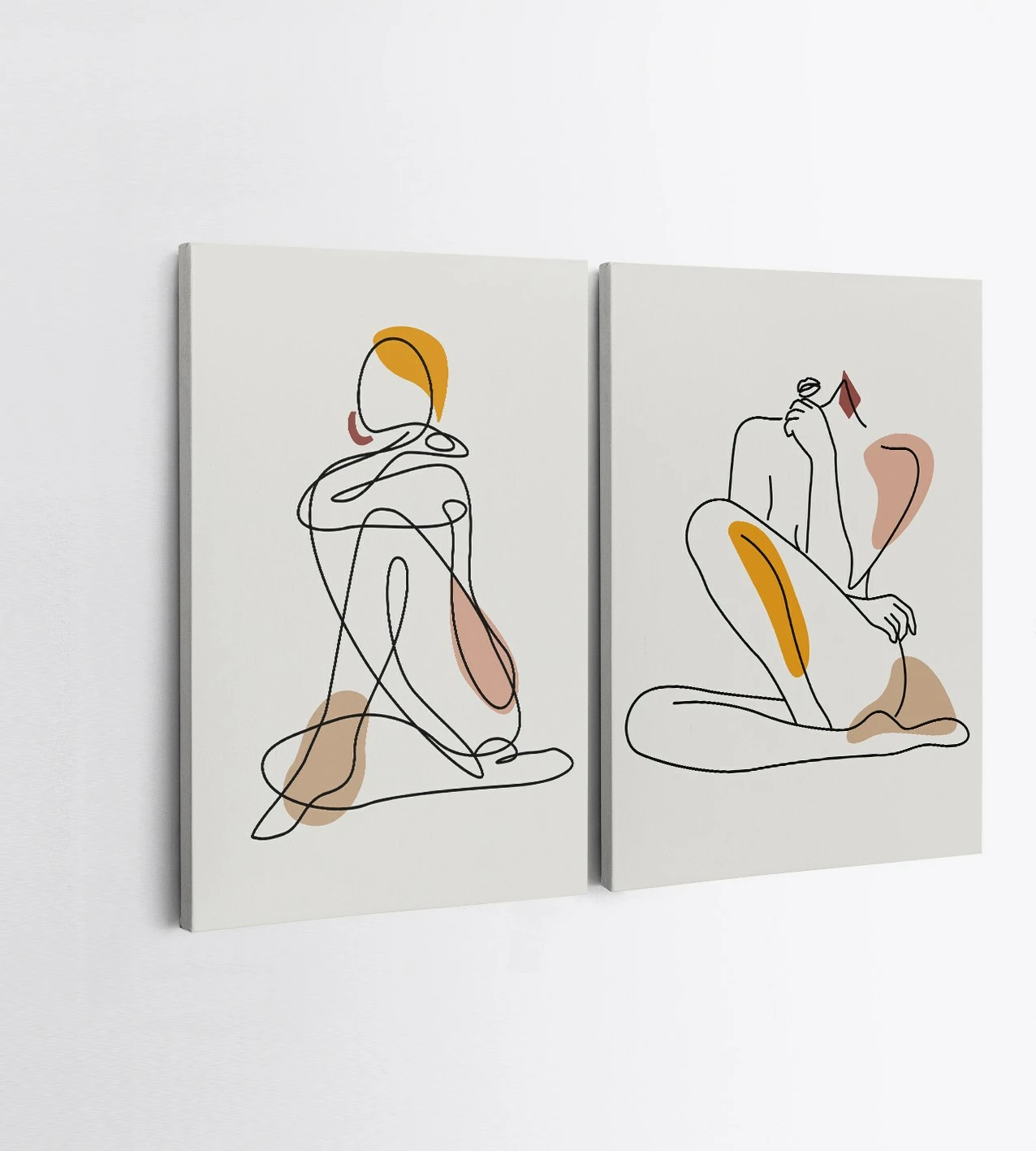 Pikturë dekorative në kanavacë (2 copë), Wallity, 2KNV4289, 50x70cm