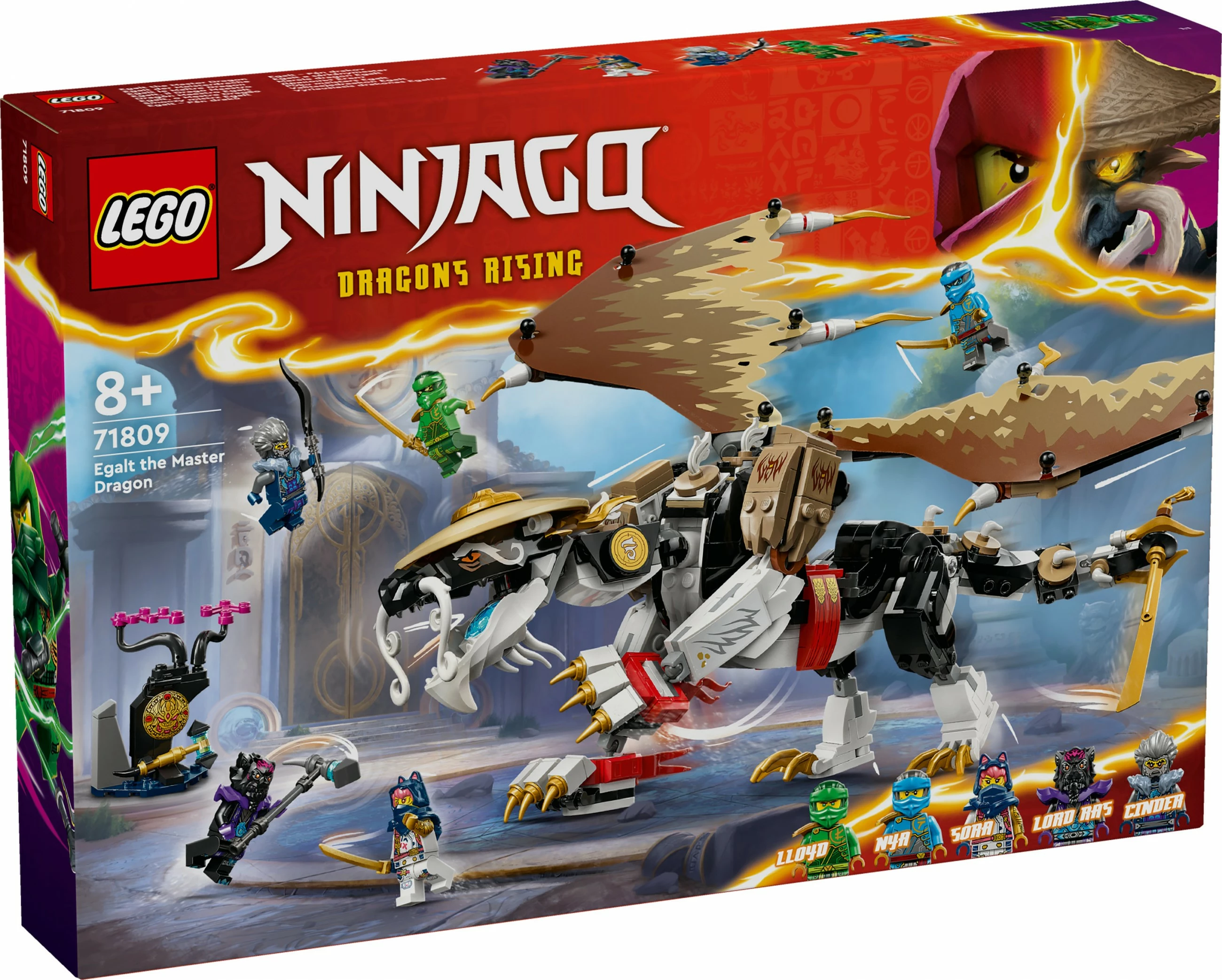 Set ndërtimi LEGO NINJAGO Egalt the Master Dragon 71809, 532 pjesë, multingjyrësh