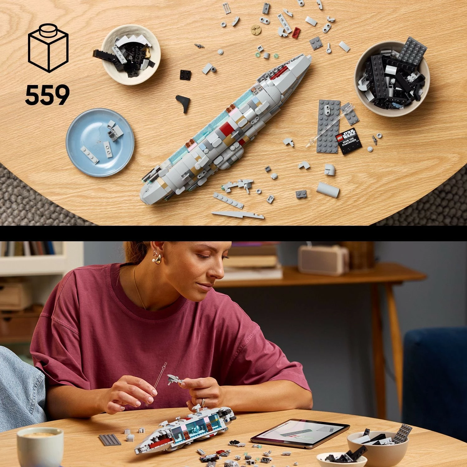 Set ndërtimi LEGO Star Wars Home One Starcruiser 75405, shumëngjyrësh