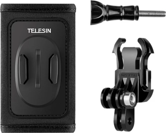 Mbajtës për rrip çante shpine Telesin GP-BPM-003 me J-hook për GoPro/Osmo Action, i zi