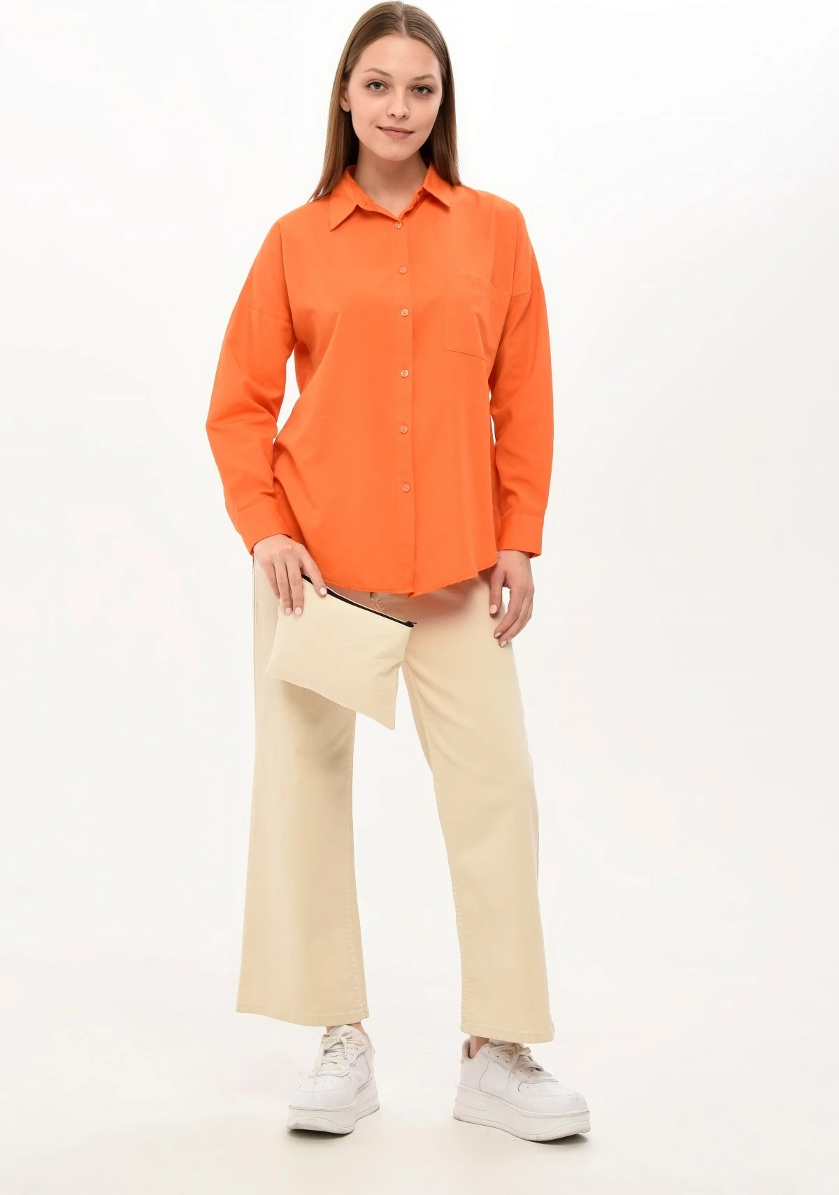 Çantë për make-up Zoozie Bags, krem, 25x18cm