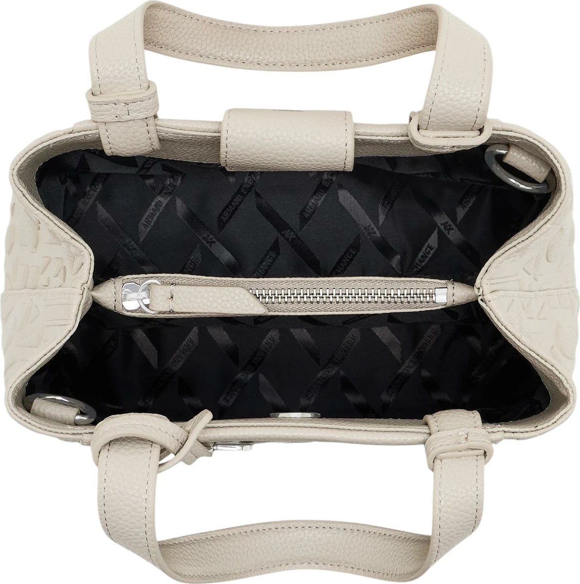 Çantë dore Armani Exchange XW001576 AF15774 për femra, bezhë e çelët