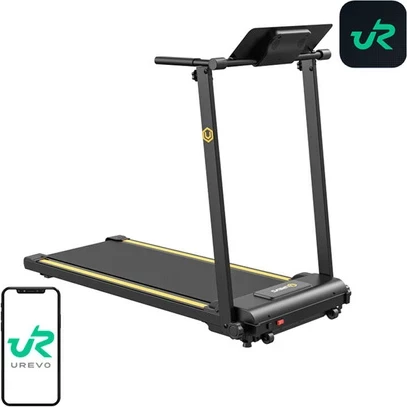 Tekalë elektrike UREVO Foldi Mini URTM006, palosëse, 12 programe HIIT, 10 km/h, 38x100 cm, e zezë/portokalli