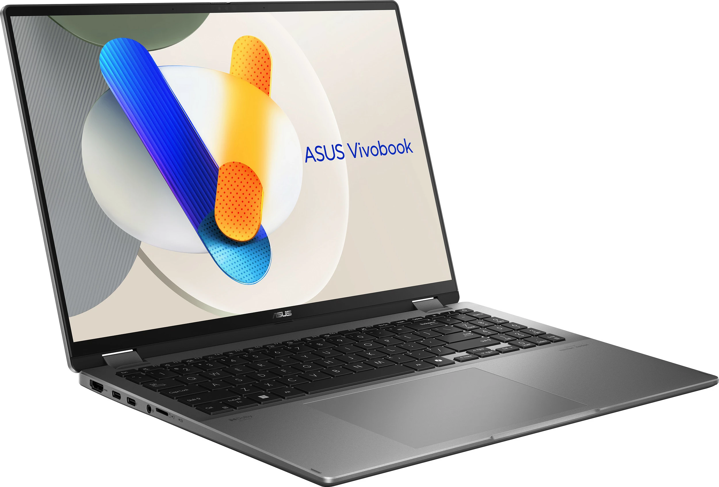 Laptop ASUS Vivobook 16 Flip TP3607SA-SI155W, Core Ultra 7 256V, 16GB RAM Memorje, 1TB SSD, 16" 1920x1200, W11 Home, Matte Gray