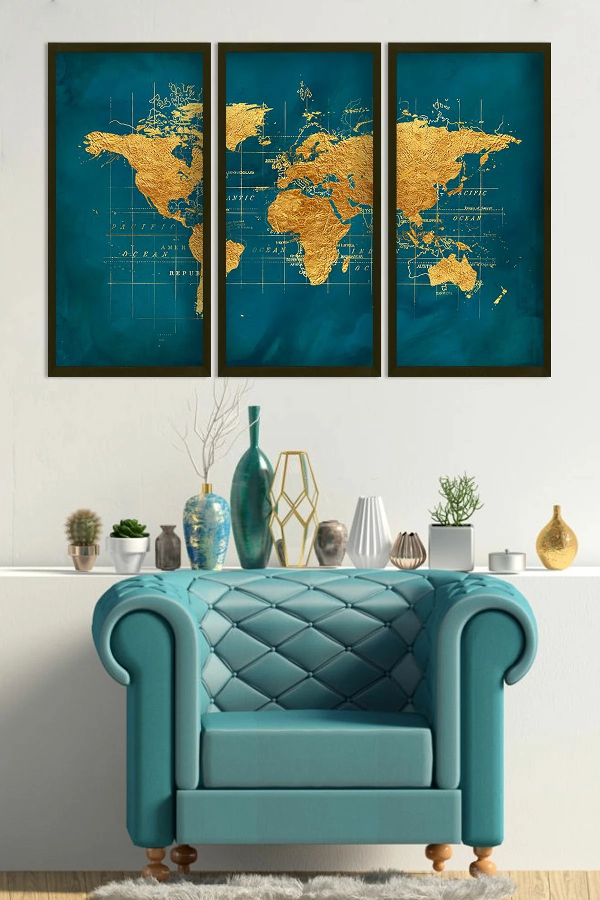 Pikturë dekorative me kornizë MDF (3 copë), Wallity, Artsmdfdkset14