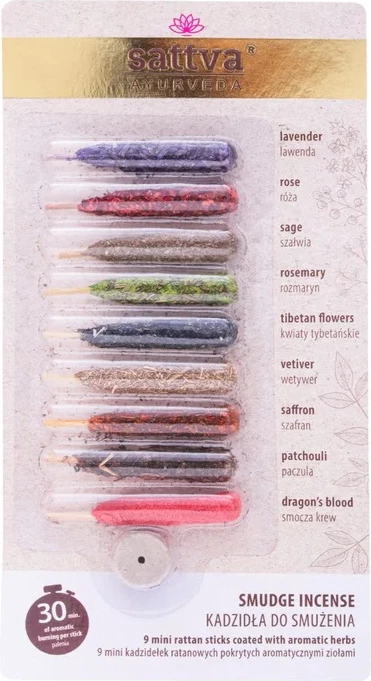 Set shkopinj për aromë Sattva 9 copë
