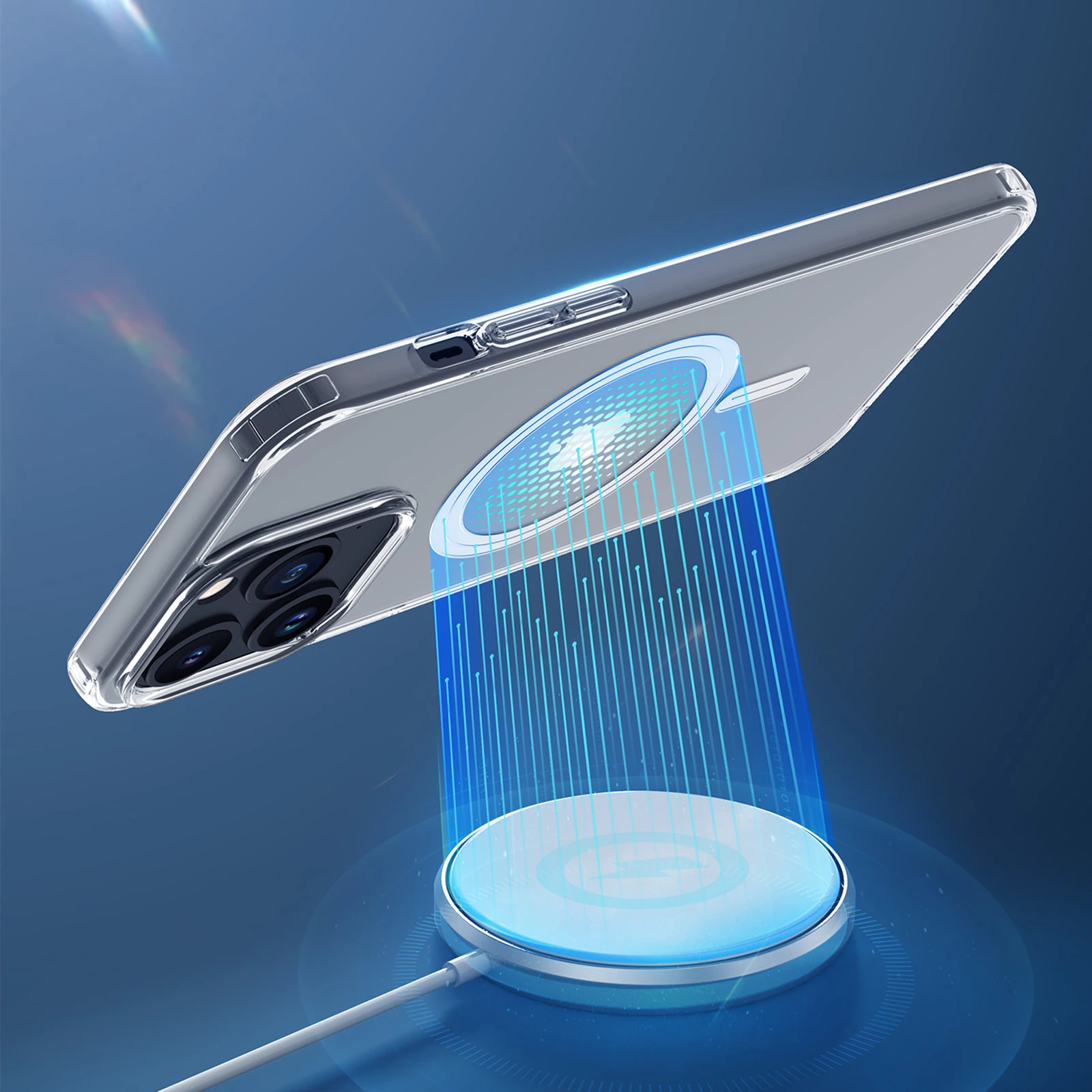 Mbështjellës Dux Ducis Clin për iPhone 15 Pro Max, MagSafe, Transparent