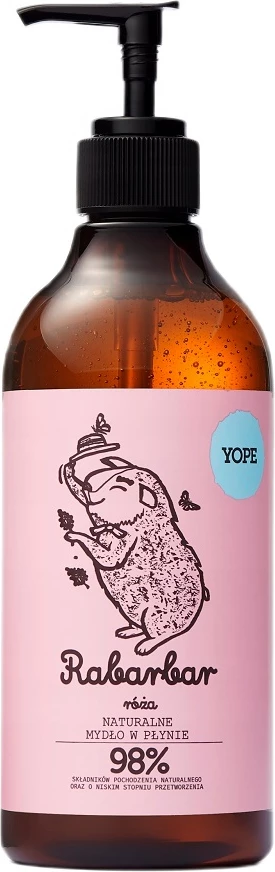 Sapun i lëngshëm për femra Yope Rhubarb and Rose, 500ml