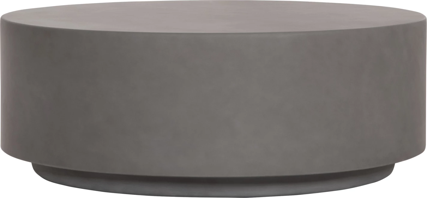 Tavolinë e rrumbullakët për jashtë, model KYOKO, gri, fibër-cement, FH6579.01, 90x30cm
