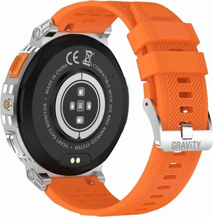 Smartwatch Gravity për meshkuj, e zezë