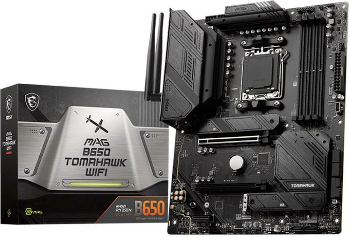 Pllakë amë, MSI, MAG B650 TOMAHAWK WIFI, ATX, Socket AM5, model 7D75-001R, e zezë