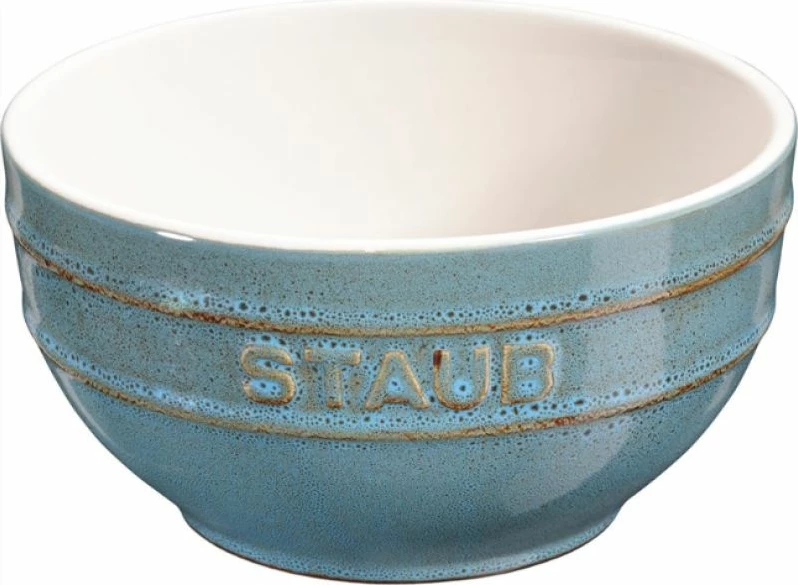 Set pjatash të rrumbullakta STAUB Ceramique 0.7 l, të kaltërta, 4 copë