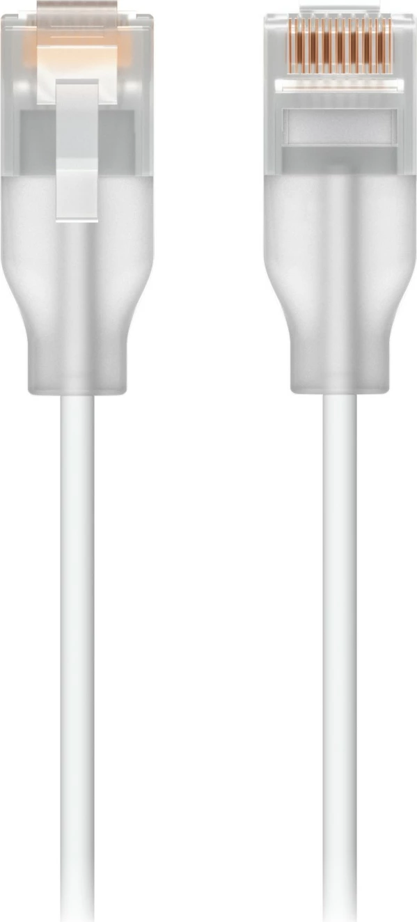 Kabllo patch Ubiquiti UACC-Cable-Patch-EL-0.15M-W, 0.15 m, Cat6, RJ-45, RJ-45, Translucent, White