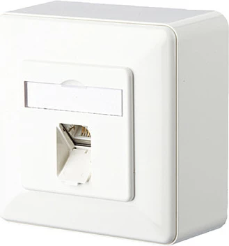 Prizë rrjeti METZ CONNECT BTR NETCOM 130C370002-I, RJ-45, Cat 6a, 1 port, e bardhë