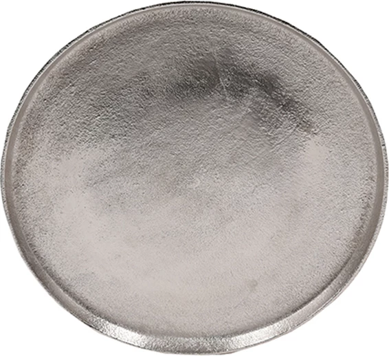 Tabaka dekorative LUNA, alumin, argjend, 36x36x2cm