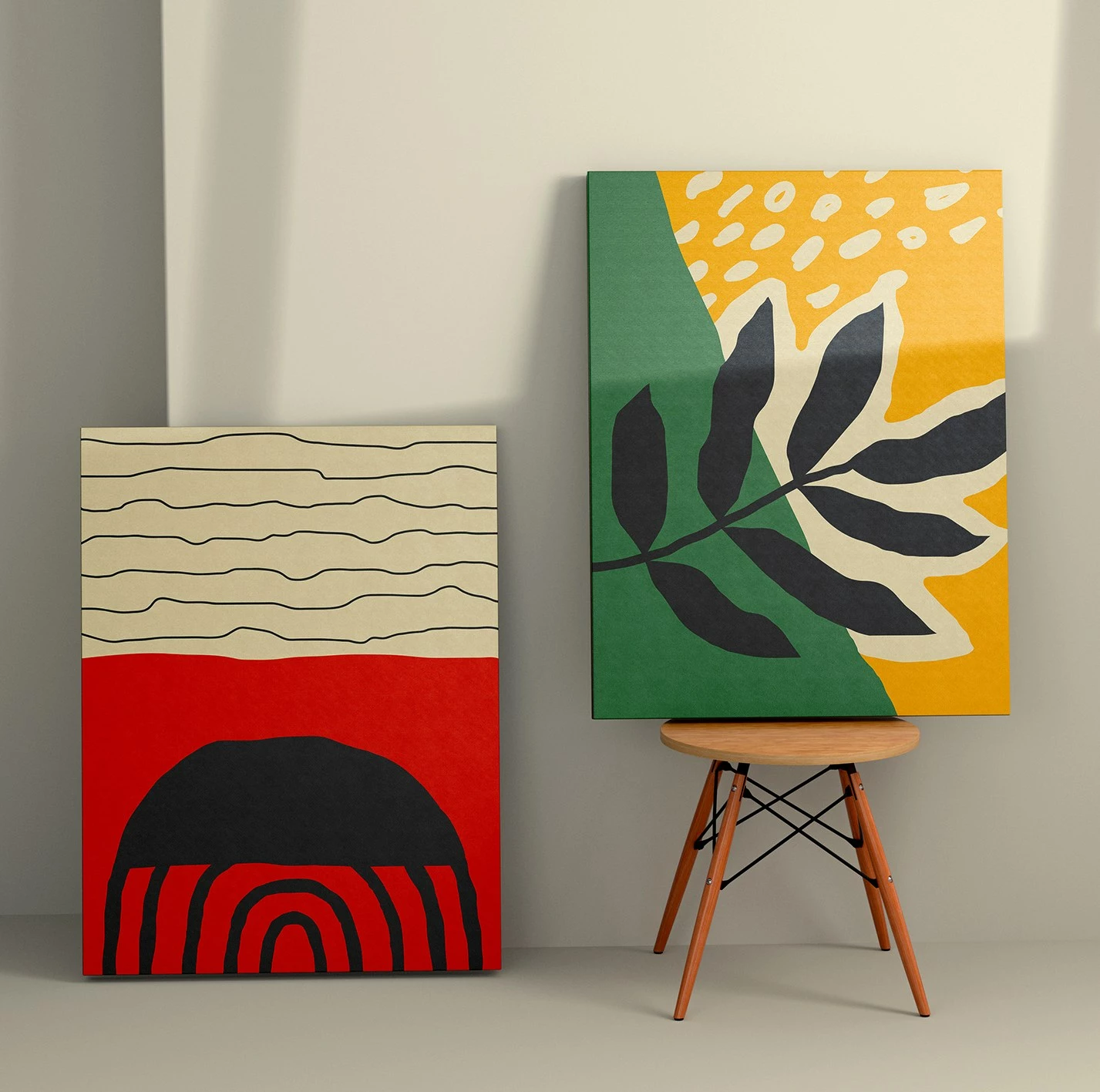 Pikturë dekorative në kanavacë (2 copa), Wallity, 2KNV4357, 50x70 cm